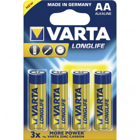 100x4 Varta Longlife Extra Mignon AA LR 6 PU põhikarp