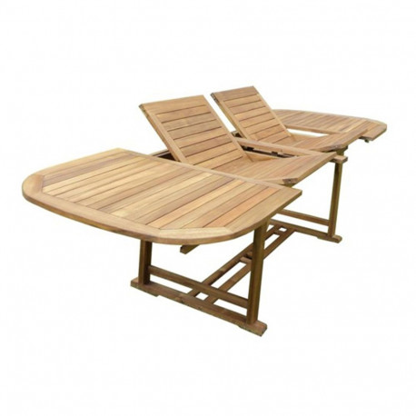 Table FABIOLA 285/225/165x100xH75cm, acacia