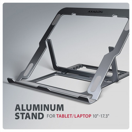 AXAGON STND-LAG stand for laptops and tablets | Adjustable Height, Angle | 10-17.3 " | Maximum weigh