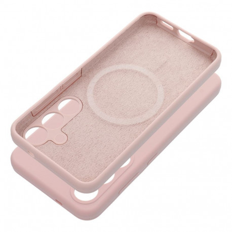 Case for Samsung S26 ULTRA Silicone 2mm (camera protection) compatible with MagSafe powder pink