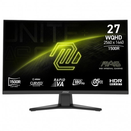 Monitor MAG 275CQF E18 27 inch LED/WQHD/LED/Curved/180Hz/black