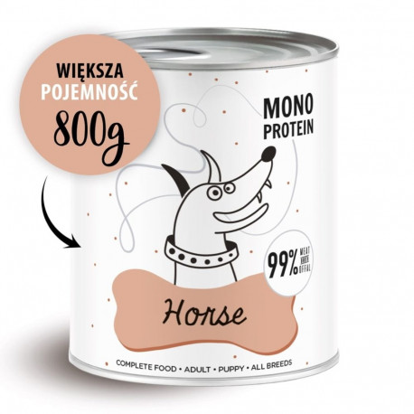 Dog Food - PAKA ZWIERZAKA Pepe Horse Wet Food 800g Grain-Free Gluten-Free