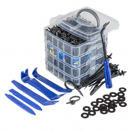 komplekt autoklambreid ja -tüübleid ning eemaldajaid 1211 tk amio-04746