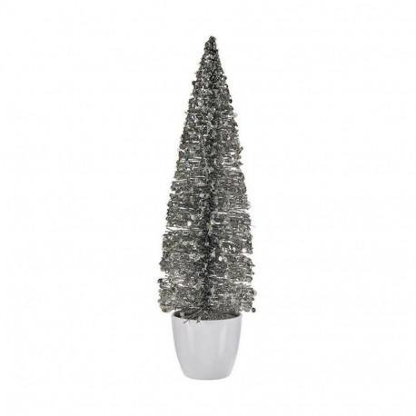 Jõulupuu Krist+ Valge Hõbedane Hõbe Plastmass 10 x 38 x 10 cm