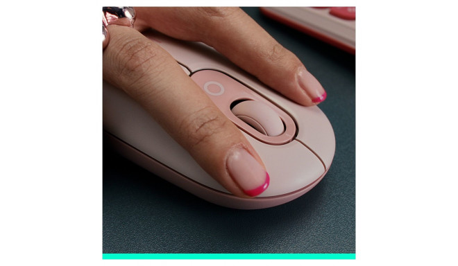 "Logitech Pop Mouse with emoji - ROSE"