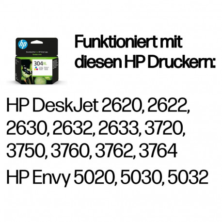 "HP Tinte 304XL N9K07AE Color (Cyan/Magenta/Gelb)"