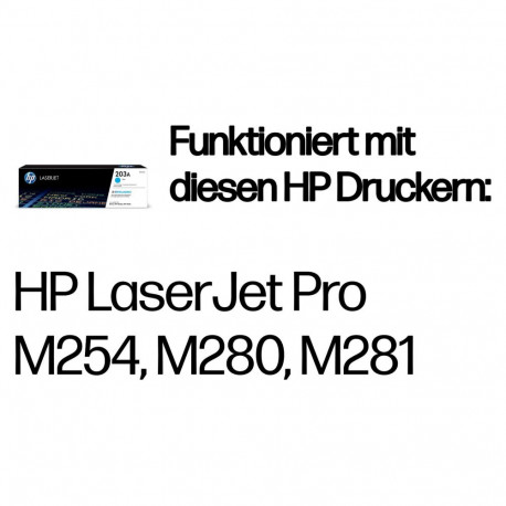 "HP Toner 203A Cyan (ca. 1.300 Seiten)"