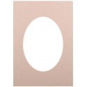 Passepartout 15×21, beige oval