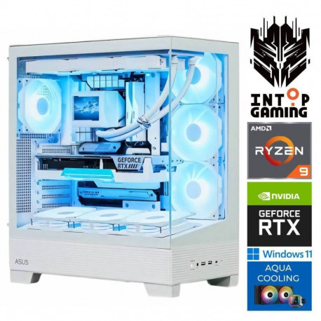 INTOP AQUA Ryzen 9 9900x 64GB DDR5 1TB SSD M.2 NVME RTX5080 16GB
 WIN11