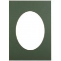 Passepartout 21×29.7, green oval