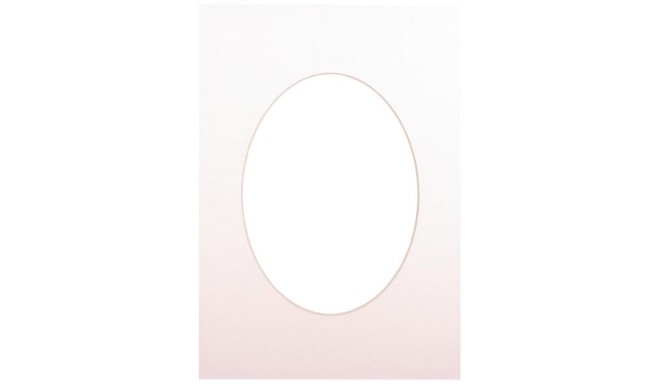 Passepartout 21x29.7, soft white oval