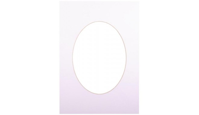 Passepartout 21x29.7, ultra white oval