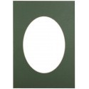 Paspartuu 30x40 roheline, ovaal 1616484