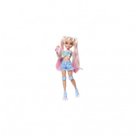 Barbie Dream Besties “Malibu” Roller Skating Fashion Doll with 9 Makeup Themed Accessories