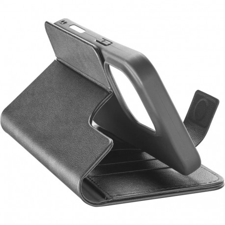 Kaardivahega mobiiliümbris Cellular Line iPhone 16 Pro Wallet Agenda, must