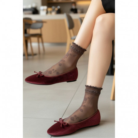 SOKISAHTEL GALENA pruunid õhukesed sokid 444