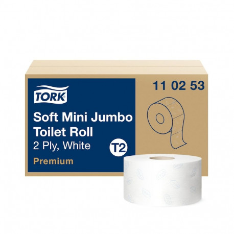 Toilet paper 2-layer TORK Premium Mini Jumbo Soft T2 170m (110253)
