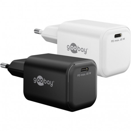 Goobay USB-C™ PD GaN kiirlaadija Nano (65 W) valge