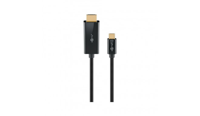 Goobay USB-C - HDMI kaabel, 2 m, must