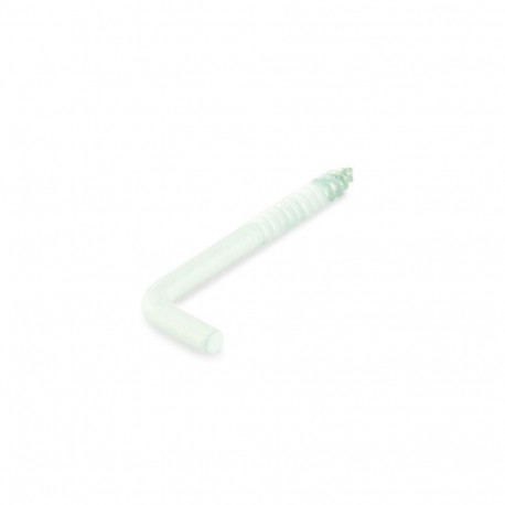 SCREW HOOK 50X3,8X24X17 WHITE/ 4PCS