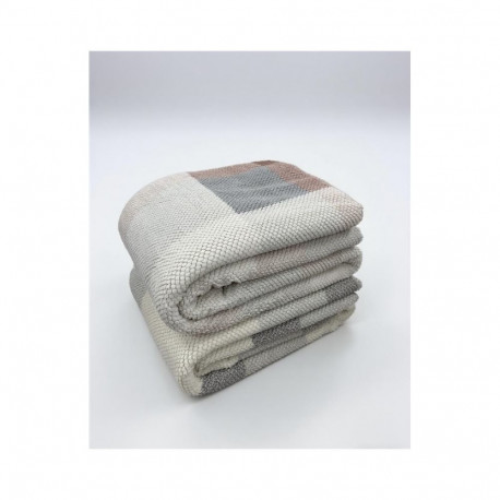 PLAID BLANKET CLOUDY 150X200CM GREY/WHIT