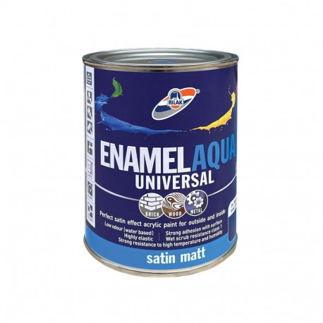 PAINT ENAMEL AQUA MAT RED BROWN 0.9L