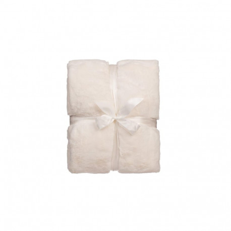 FUR BLANKET 150X200 300/180 GSM CREAM