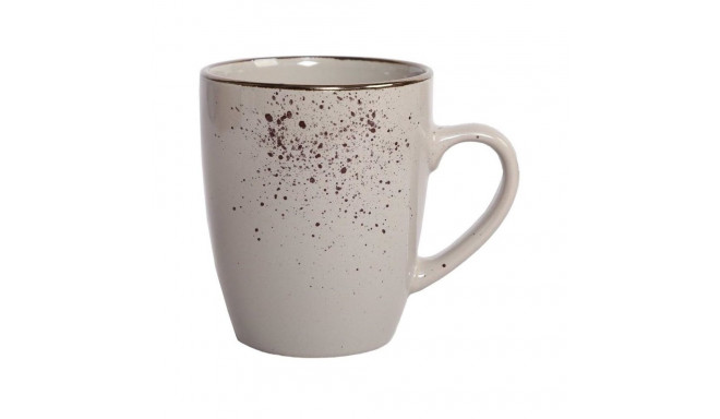 MUG WITH SPECKLE BROWN 368ML