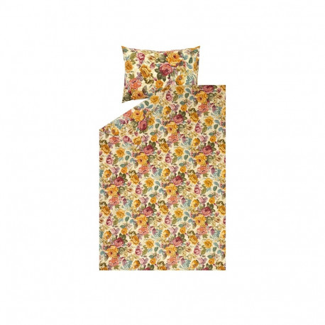 BED COV SET Flowers KSL COTTON 140x200CM