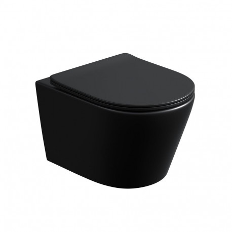 WC HUNG ME125-MB WITH COVER BLACK