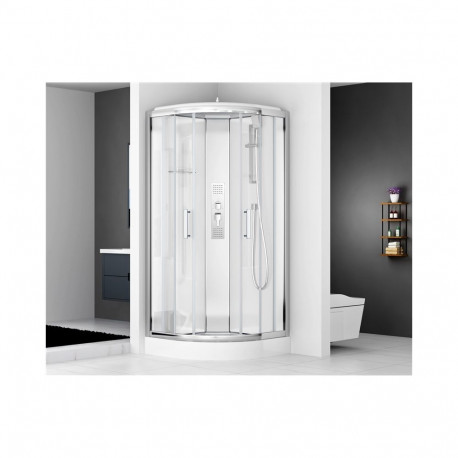 CHROME QUICK INSTALL SHOWER CABIN