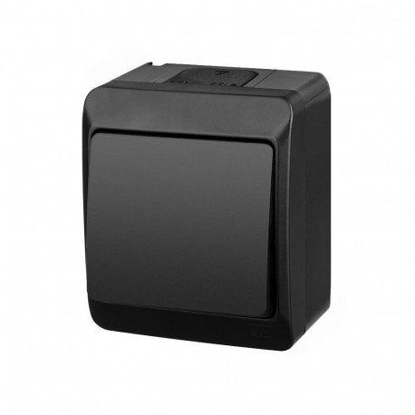 TWO WAY SWITCH HERMES BLACK IP44 0331-09