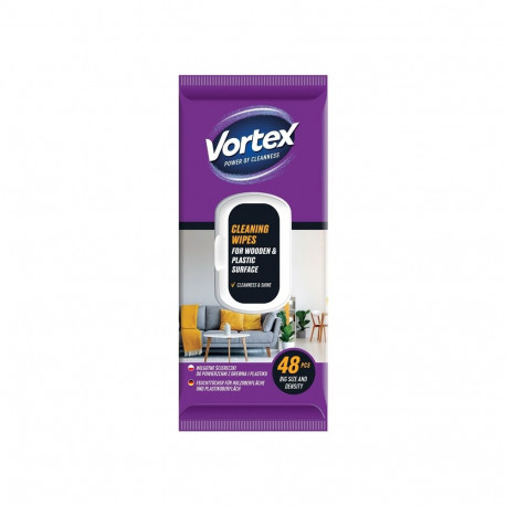 WET VIPES VORTEXFOR WOOD/PLASTIC 48PCS