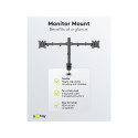 Dual Monitor Mount Flexfor monitors 17 - 32 inches (43-81 cm)
