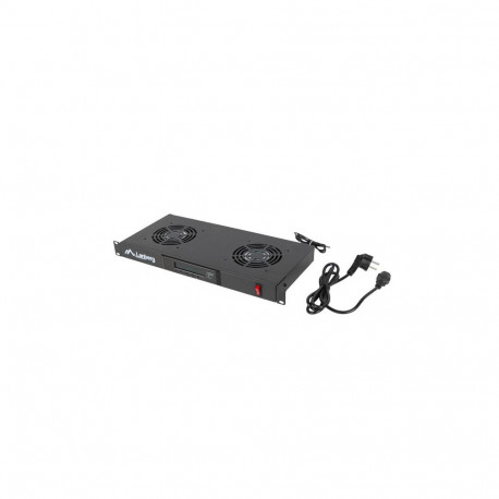 Lanberg 19" ventilaatoriseade / ventilatsioonipaneel LCD-ekraani, 2 ventilaatori ja termostaadiga 23