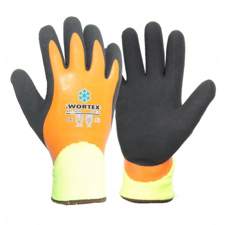 Wortex topelt latekskattega voodriga sõrmkindad 12