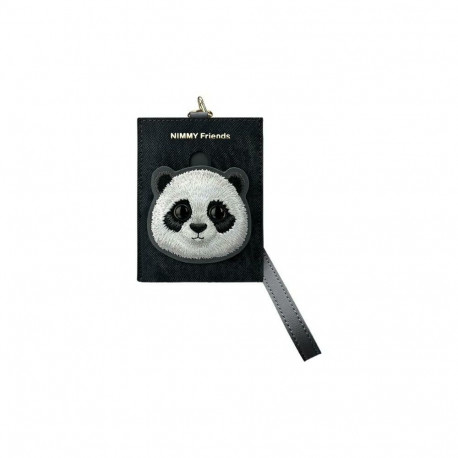 Nimmy Nimmy Big Eyed Pet 2.0 Cat Wallet Card Holder - Black