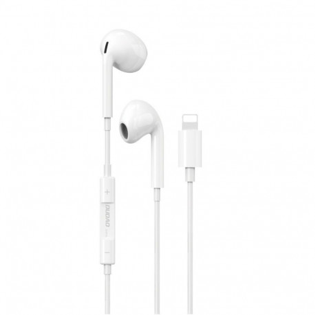 Dudao in-ear headphones with Lightning connector White