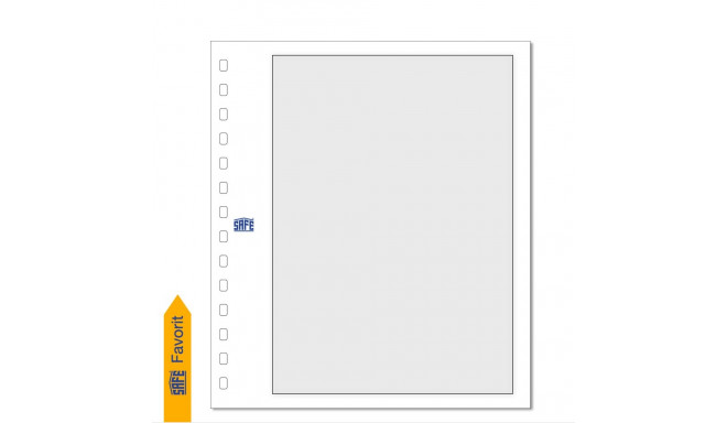 SAFE Kartong-Blanko vaheleht raamiga - valge