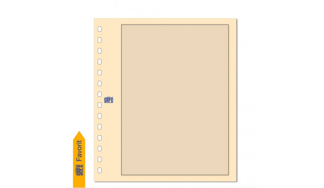 SAFE Kartong-Blanko vaheleht raamiga - beež