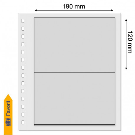 SAFE Dual Blanko vaheleht - kaks taskut