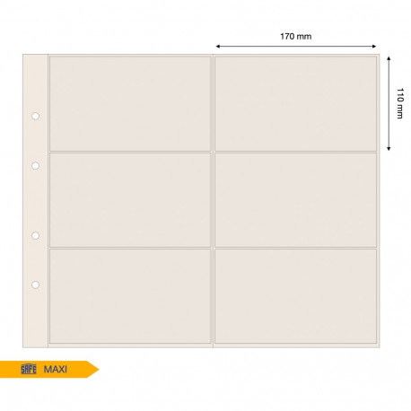 SAFE MAXI vaheleht taskuga 170x110 mm - beež