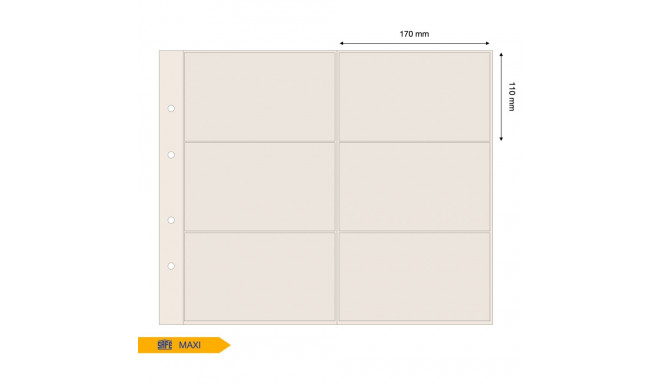 SAFE MAXI vaheleht taskuga 170x110 mm - beež