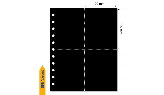 SAFE Variant vaheleht must 4-taskut
