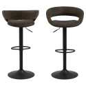 Bar stool GRACE anthracite/black