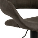 Bar stool GRACE anthracite/black