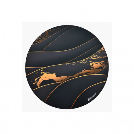 Arozzi Zona Round Floor Pad | Black/Gold