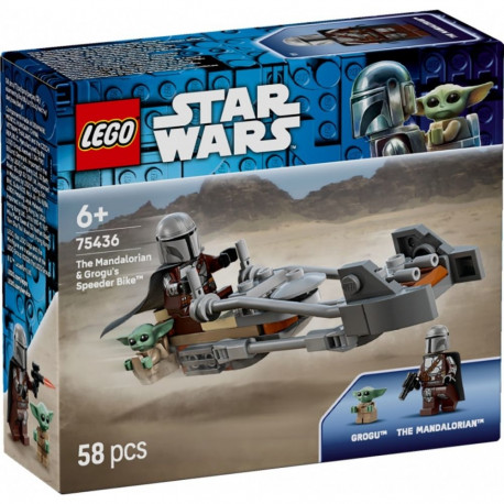 Blocks Star Wars 75436 The Mandalorian and Grogus Speeder Bike