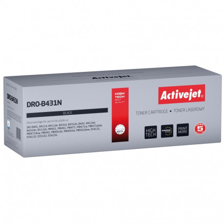 Laser Printer Cartridge - Activejet Dro-b431n, Black