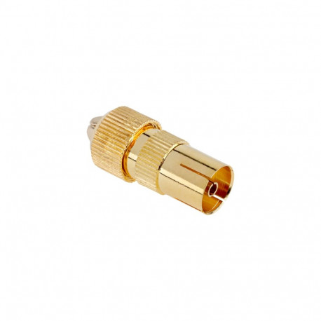 Gniazdo antenowe TV na kabel złote (25 tk.)